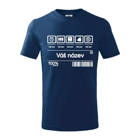 Čárový kód - Vlastní text