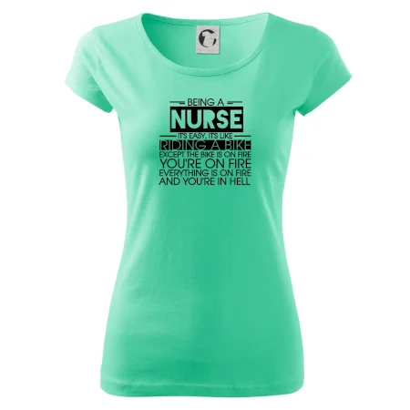 Being a nurse - bike