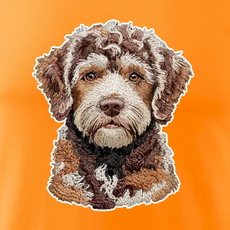 Lagotto romagnolo vyšívaná hlava na prsníku