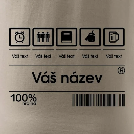 Čárový kód - Vlastní text