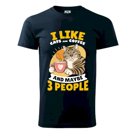 I like cats and coffee and maybe 3 people