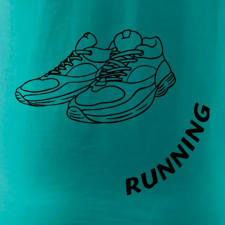 Running nápis šikmo
