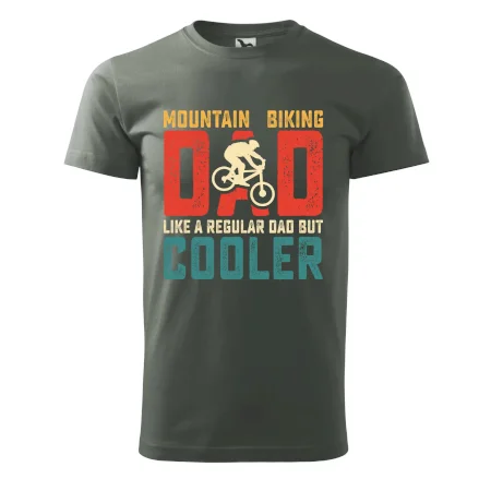 Mountain biking dad like a regular dad