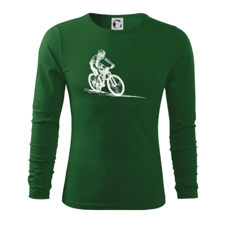 MTB kreslený cyklista