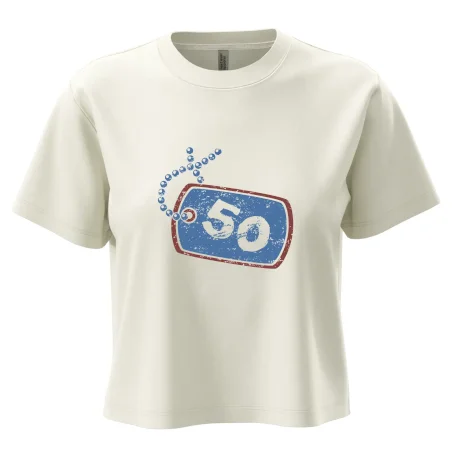 50 na krku štítok