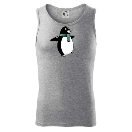 Tučniak so zeleným šálom