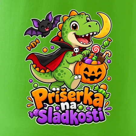 Príšerka na sladkosti - dinosaurus s tekvicou