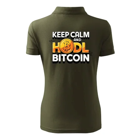 3D nápis Keep Calm and HODL Bitcoin