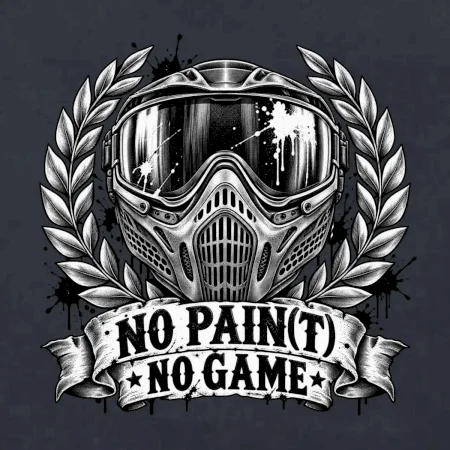 No Paint, No Game – motív s maskou