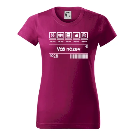 Čárový kód - Vlastní text