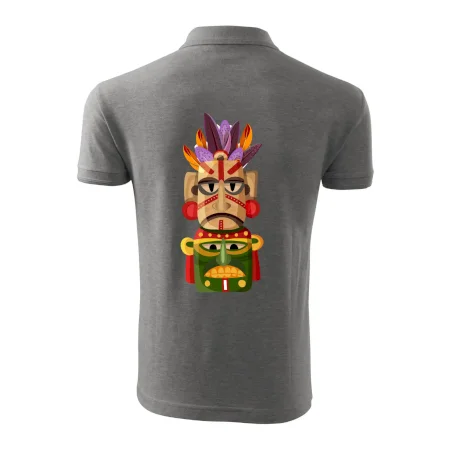 Mayová maska s perím