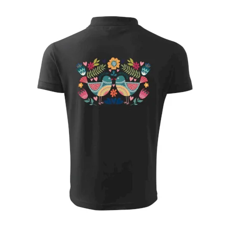 Folklór - dva farebné vtáčiky
