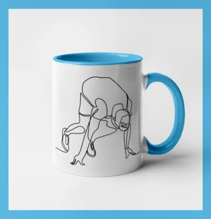 Bežec na štarte jedným ťahom