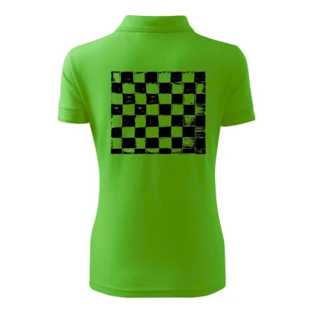 Šachovnica čierna kreslená