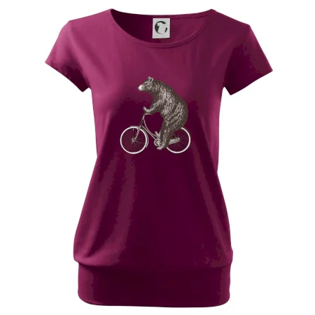 Medveď na bicykli