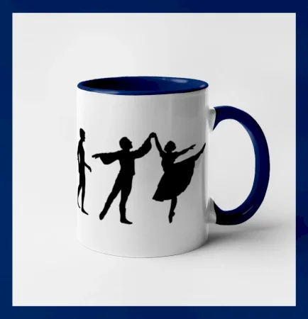 Evolúcia tanec - muž a žena so sukňou