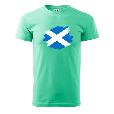 Škótska vlajka kreslená štetcom