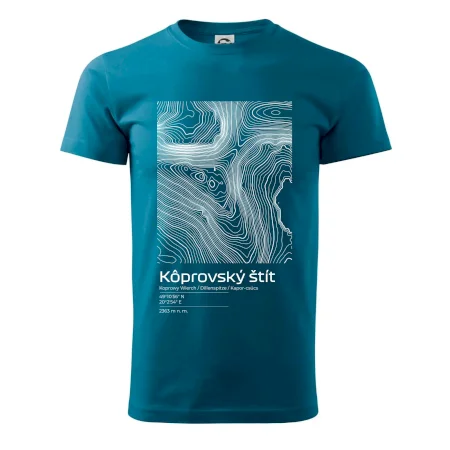 Kôprovský štít - vrstevnice v obdĺžniku