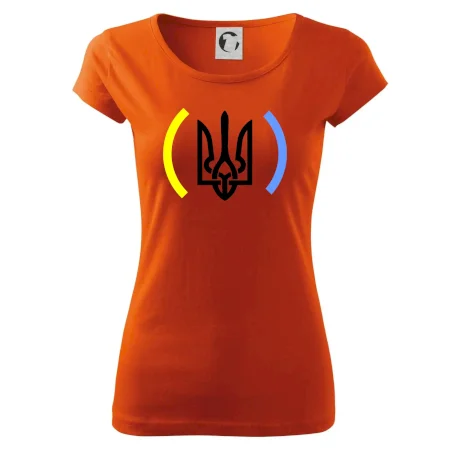 Ukrajina trojzubec s farbami