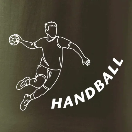 Handball nápis šikmo