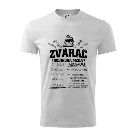 Hodinová mzda zvárač