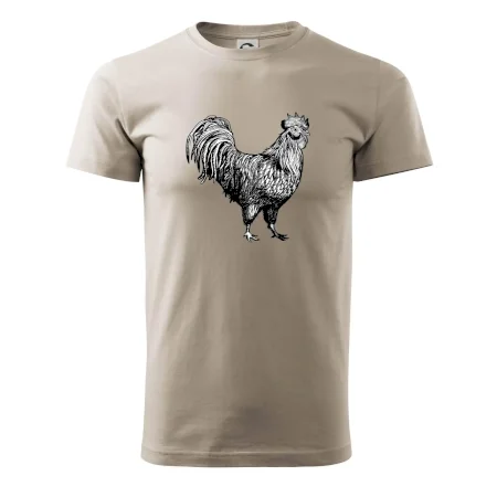 Kohút kreslený čiernobiely