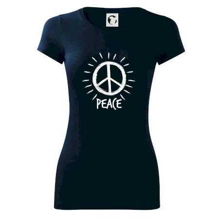 Peace symbol čiernobiely