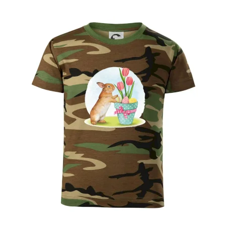 Veľkonočný zajačik tulipány