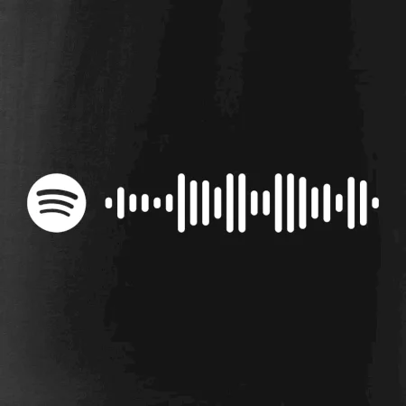 Spotify kód na prsníku