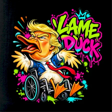 Trump lame duck graffiti