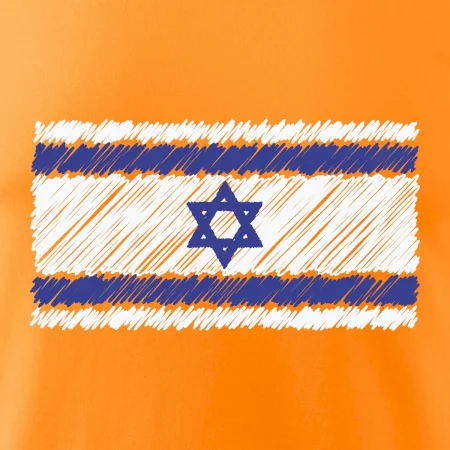 Vlajka Izrael kreslená