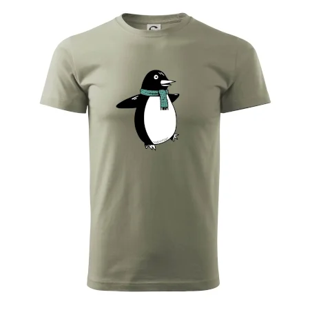 Tučniak so zeleným šálom