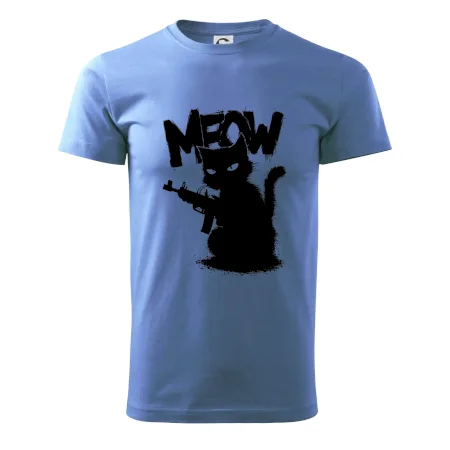 Meow mačka so zbraňou