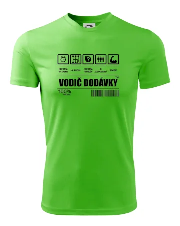 Čiarový kód - Vodič dodávky