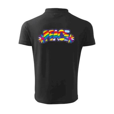 Peace nápis dúhový