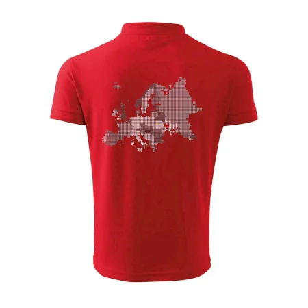 Mapa Európy - srdce v Ukrajine