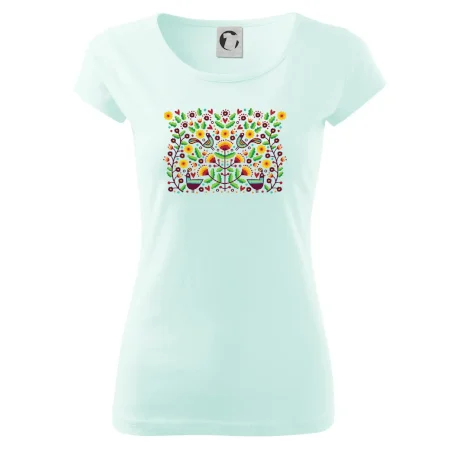 Folklór - farebne kvetiny obdĺžnik