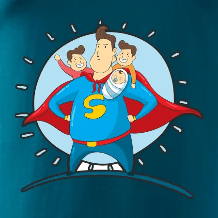 Táta superman - kluk, kluk a dítě