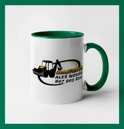 Bagrista v kruhu - vlastný nápis