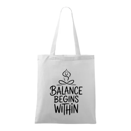 Balance begins within nápis