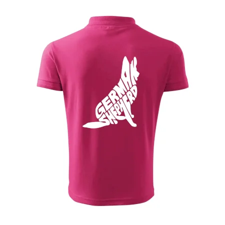 Nemecký ovčiak sediaci napis