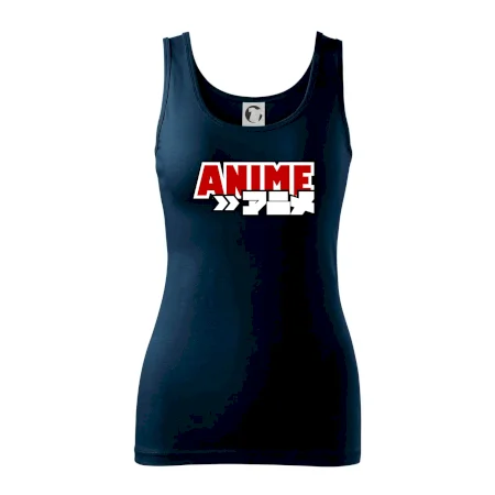Anime nápis červený
