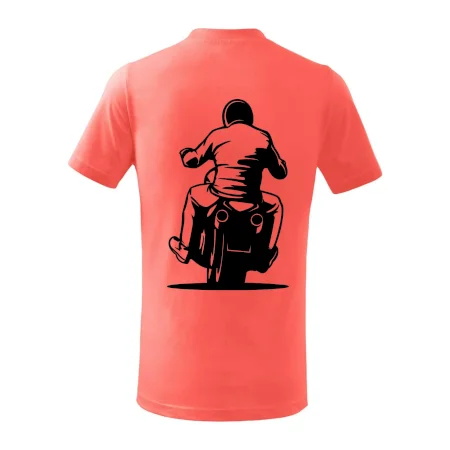 Motorkář na zádech - chopper