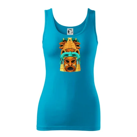 Mayová maska s pyramídou