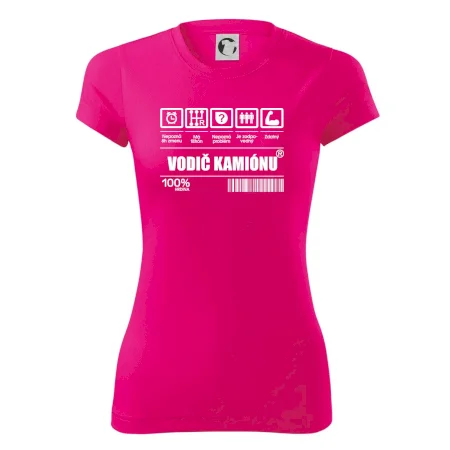 Čiarový kód - Vodič kamiónu