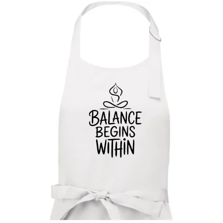 Balance begins within nápis