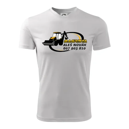 Bagrista v kruhu - vlastný nápis