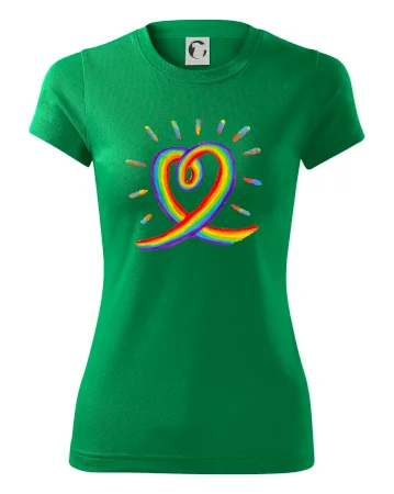 Srdce pride dúha kreslená