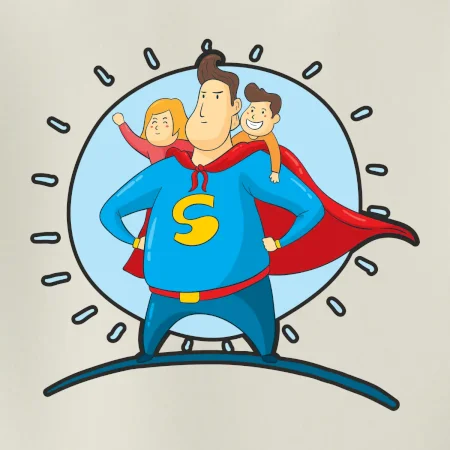 Ocko superman - dievča a chlapec