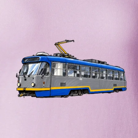 T3R SLF modrošedá kresba fixem